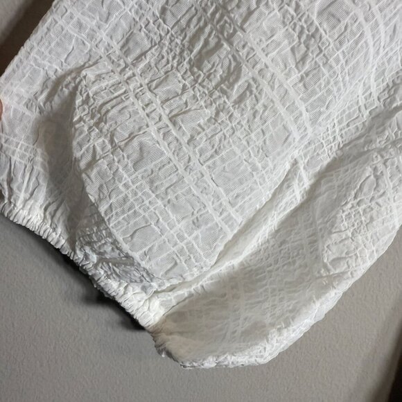 Petal + Pup Quinnie Balloon Sleeve Mini Dress Women's Large White Party Bridal - Picture 9 of 14